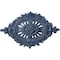 Ekena Millwork Antonio Ceiling Medallion, Hand-Painted Americana Crackle, 35 7/8"W x 22 1/2"H x 4 3/8"P CM35X22ANAMC - alternate 1